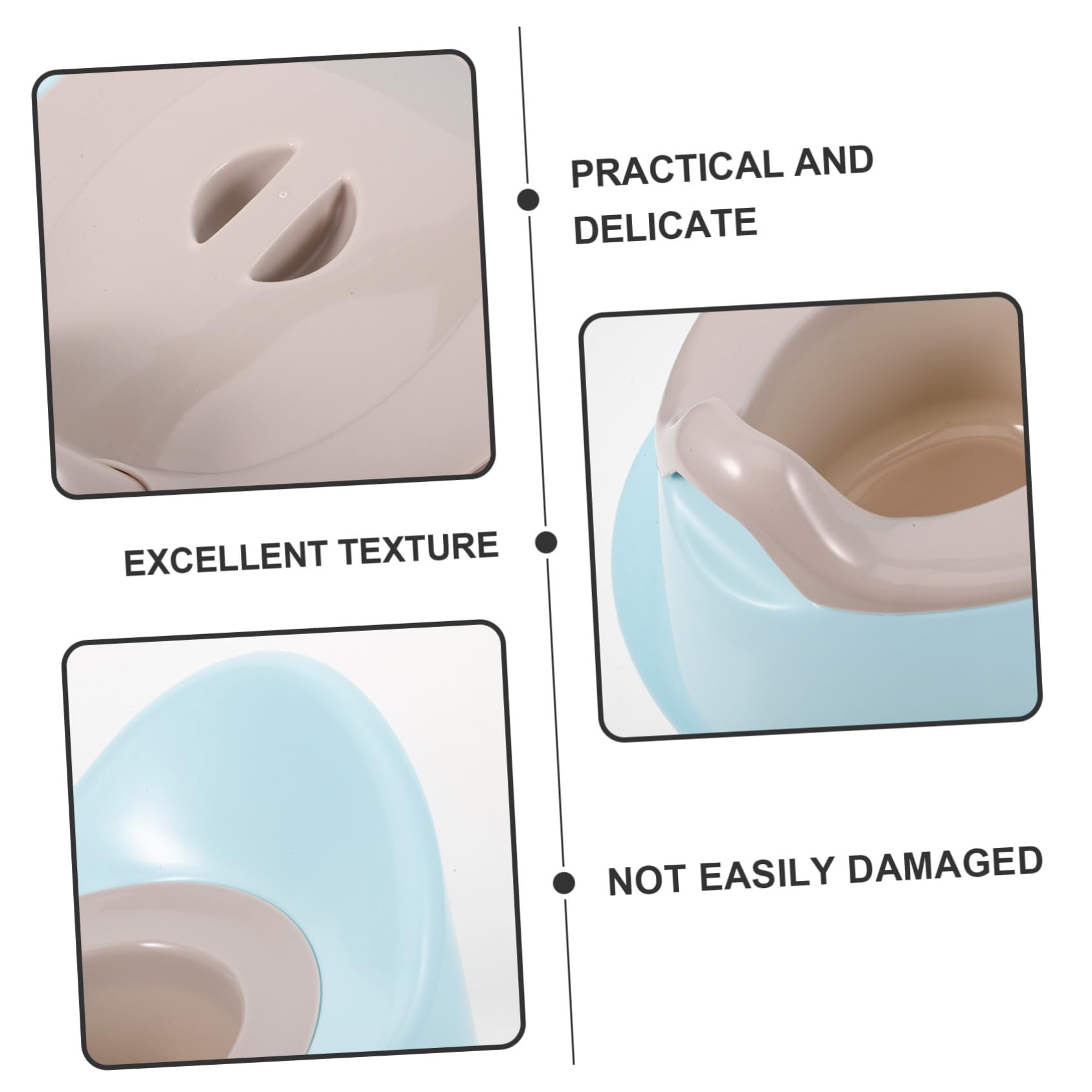 Yardwe Orinal Portátil de Plástico para Bebés, Inodoro de Entrenamiento Multifuncional y Estable, Diseño Simple y Ligero Adecuado Entrenamiento del Baño Infantil