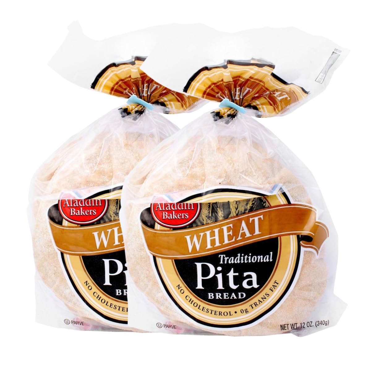 Aladdin Whole Wheat Pita 12 oz, Pack of 2