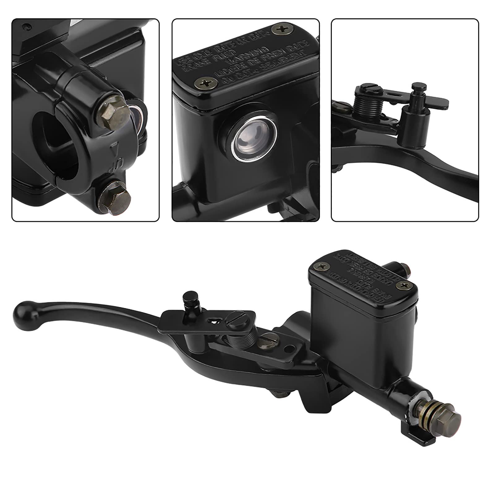Prawy główny cylinder hamulcowy, stop aluminium 7/8" przedni prawy hamulec sprzęgła Master Cylinder pompa dźwigni pompy do 50 cm³ 110 cm³ 150 cm³ Quad Bike ATV
