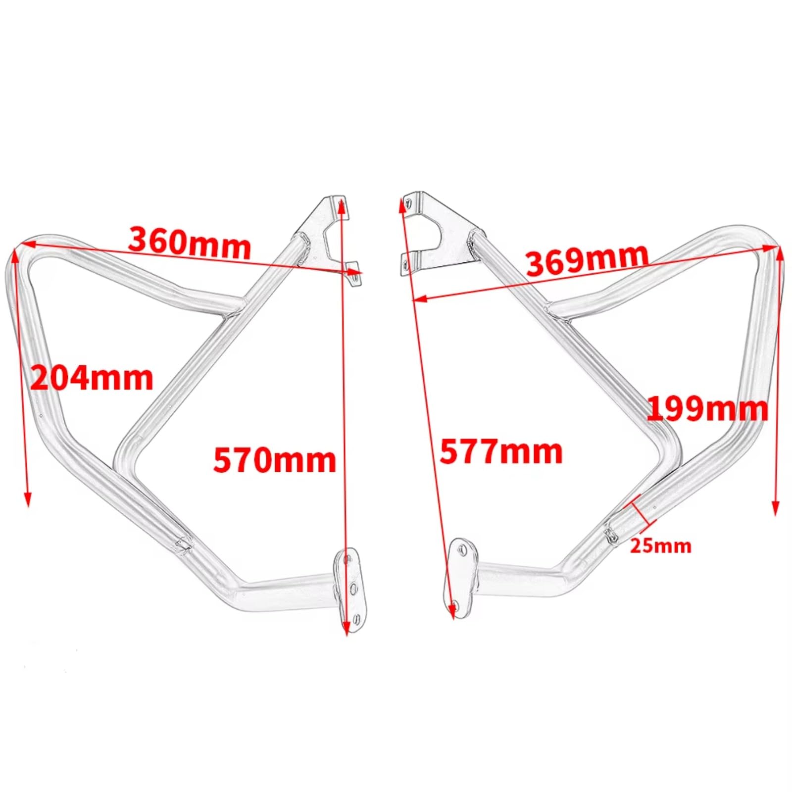 Barre Protection Moteur Moto Pare-Chocs D'autoroute Cage Piquée Compatible avec pour Versy650 2015 2016 2017 2018 2019 2020 2021