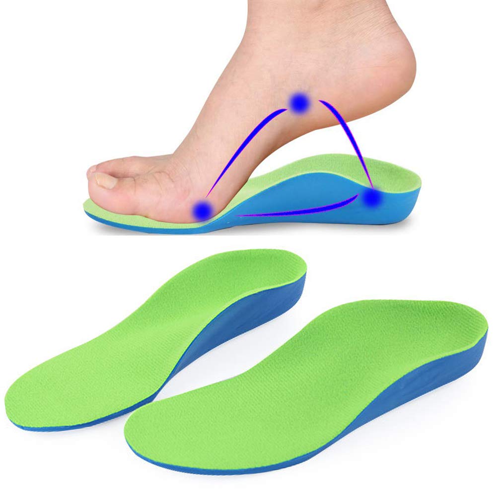 Bacophy Kids Orthotic Arch Support Shoe Insoles, Children Pu Cushioning
