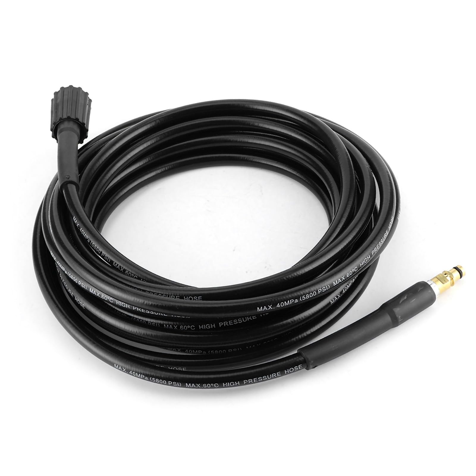 Tubo Flessibile per Lavatrice ad Alta Pressione 40MPa 5800PSI Tubo Flessibile per Lavatrice Automatica Tubo in Gomma per la Pulizia dell'Acqua Adatto per K2 Tubo Flessibile per (15m)