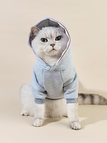 Miniatura 3 de QWINEE Sudadera con capucha para perro de tiburón, abrigo cálido para cachorro, sudadera para Navidad, Halloween, disfraz de perro, ropa de invierno