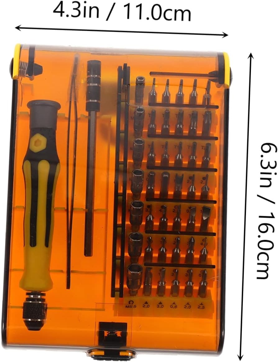 1Set Screwdriver Precision Repairing Tools for Mobile Phones Tablets Laptops and Electronics Durable Maintenance Kit for Household Use Instruments for Disassembly
