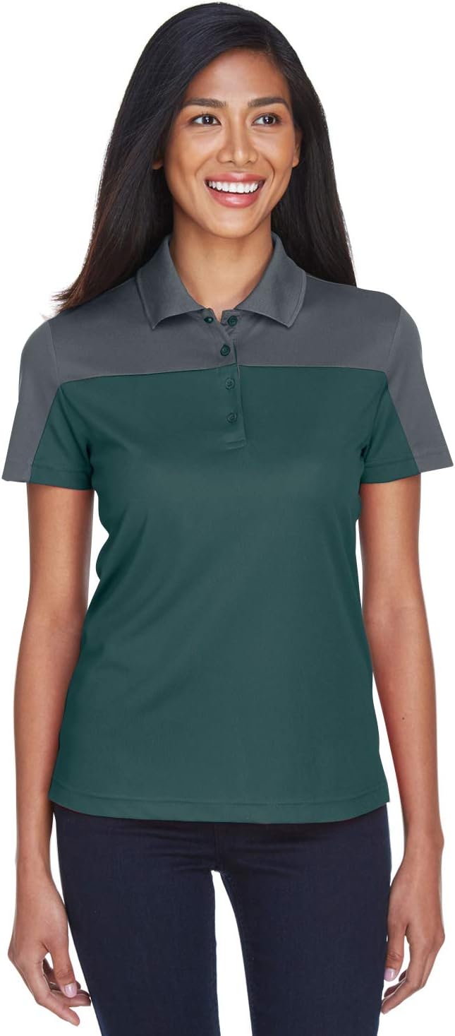 CE101W C3 LAD SS CLRBLK PRF PIQ POLO FOREST/CRBN 630 S