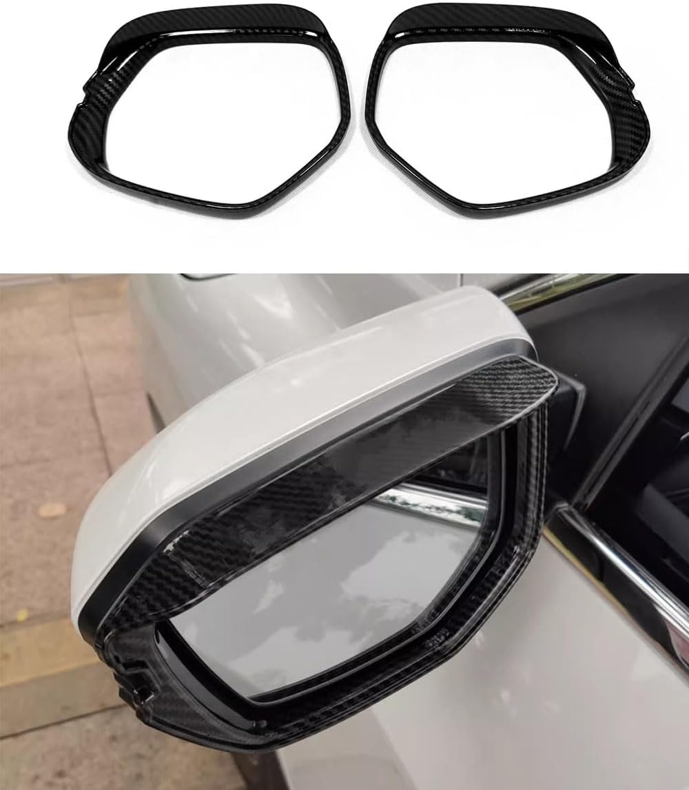 Car Accessories Fit for Honda HR-V HRV 2016-2022 ABS Carbon Fiber Exterior Side Rearview Mirror Cap Frame Cover Trim 2PCS Set