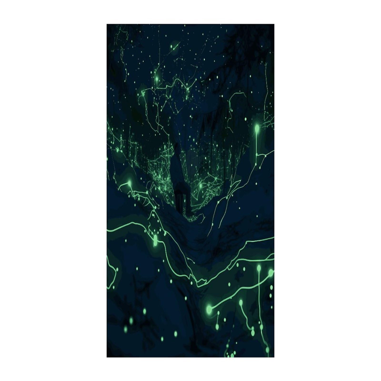 Fekiloot Style Glow In The Dark Door Curtain Room Divider Curtains