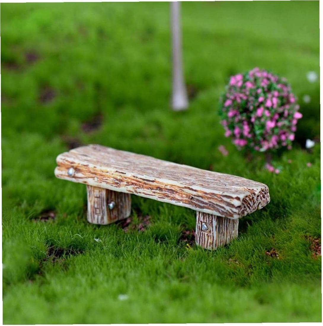 3Pcs Exquisite Ornaments Retro Benches Miniature Fairy Garden Bonsai Ornaments Dollhouse Decoration Durable and Useful Decorative Objects Accessories - Image 4