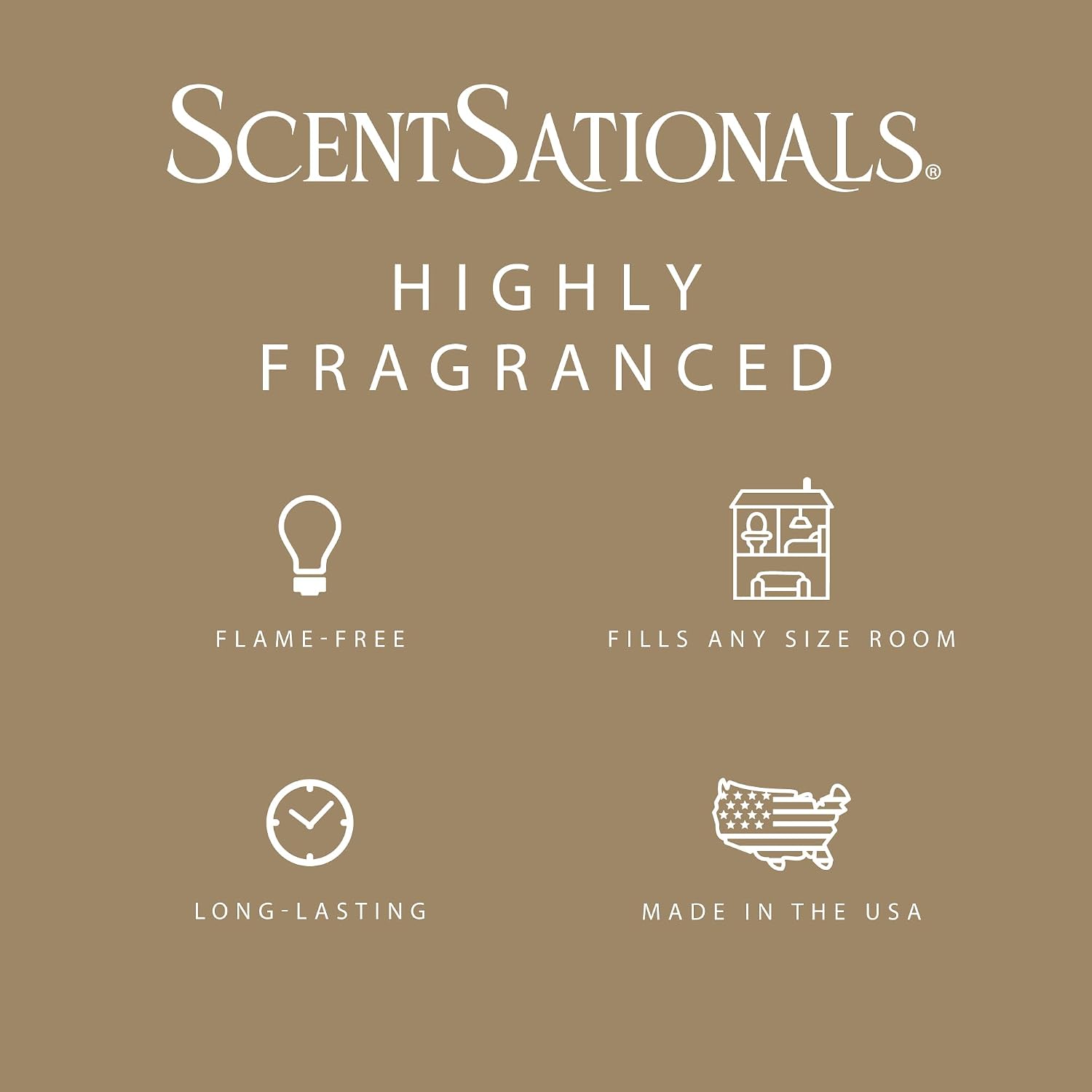 ScentSationals Warm White Sands Scented Wax Melts - Pineapple, Coastal Wood, & Coconut Water, 10oz (24 Cubes)