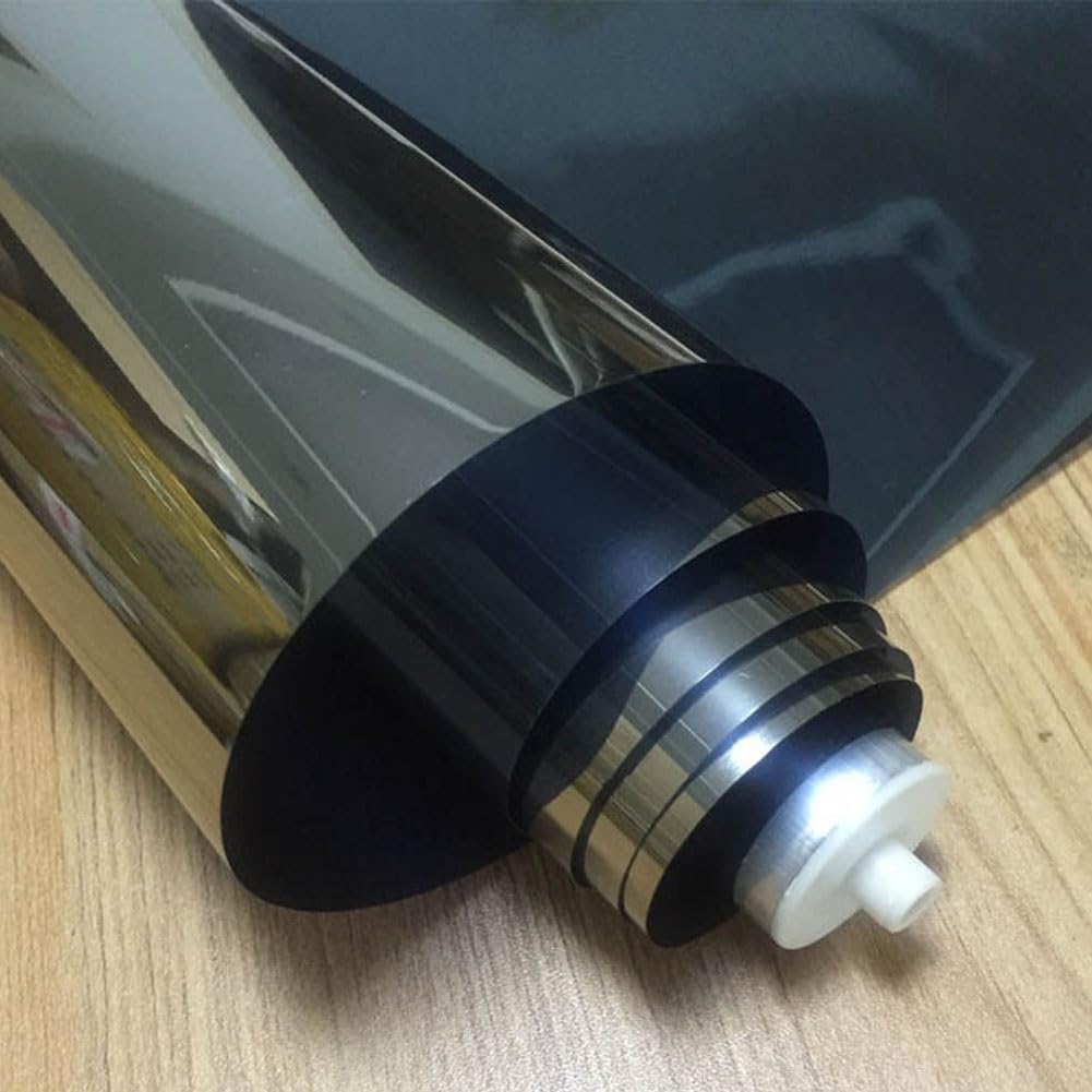 Pellicola oscurante per finestre, 119 x 140 cm, anti-UV, unidirezionale, a specchio, facile da tirare verso il basso, ideale per uso domestico e ufficio