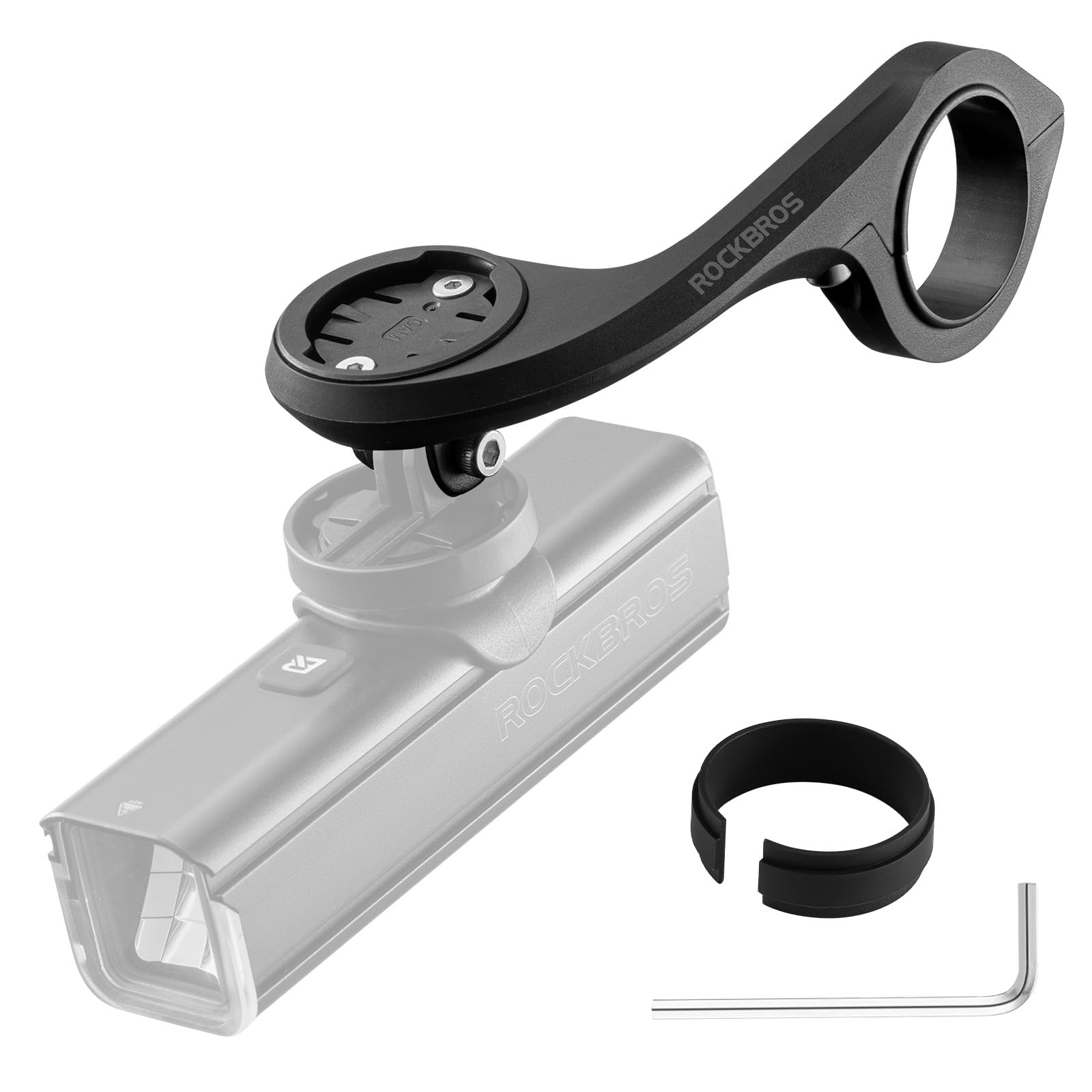 ROCKBROS Uchwyt na Komputer Rowerowy, Mocowanie GPS na Rower, Kompatybilne z Garmin i iGPSPORT, na Kierownicę Rowerową 32-35mm