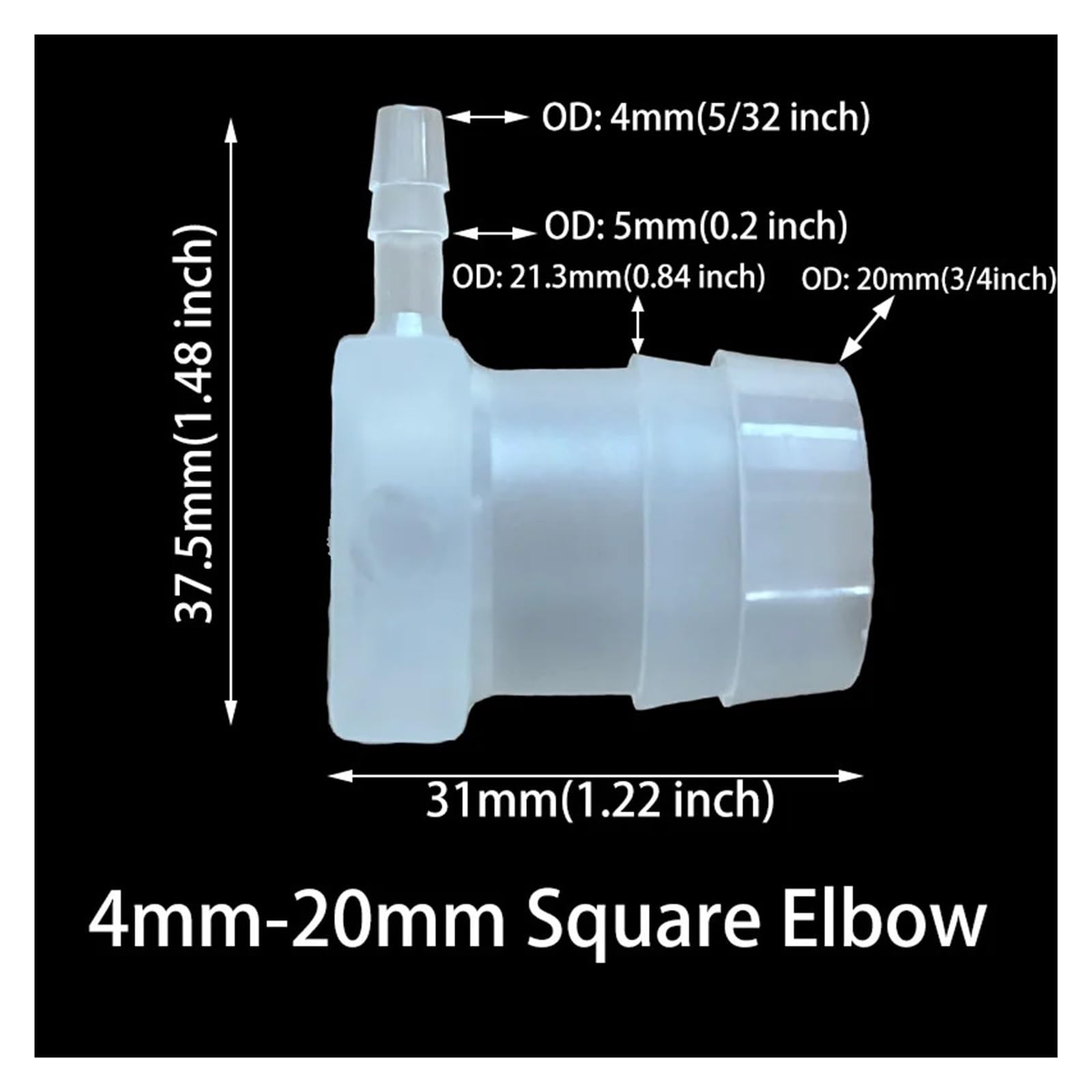5 sztuk kątowe plastikowe złącze węża Pagoda kolanko w kształcie litery L różne średnice zewnętrzne nawadnianie ogrodu akwarium(10mm-12mm 5Pcs)