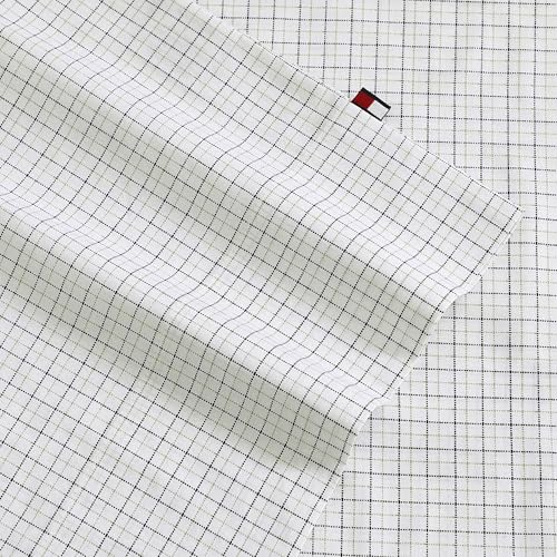 Image of Tommy Hilfiger - Sheet Set, Cotton Percale Bedding with Matching Pillowcase, Crisp & Cool, Premium Quality Home Essentials (New England Plaid Beige, Twin)