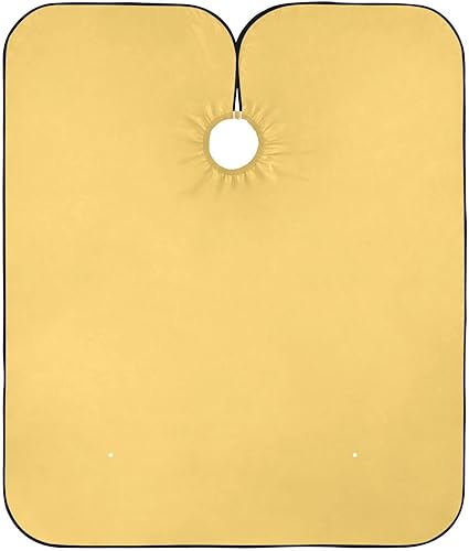 Miniatura 9 de Yellow Barber Cloth Cape Beauty Salon Capes Waterproof, Salon Styling Capes 64.9 In x 55.1 In
