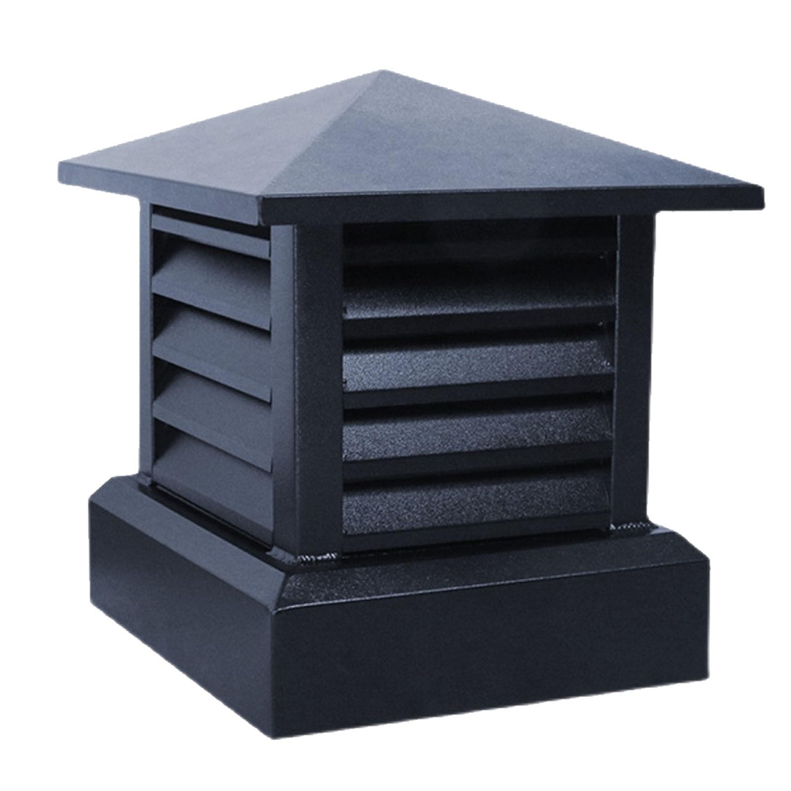 MYXJGNAIY Cone Top Rain Chimney Cap, Fireplace Chimney Cover for Square Base, Furnace Vent Chimney Caps, Flue Exhaust Chimney Cowl(11.8in)
