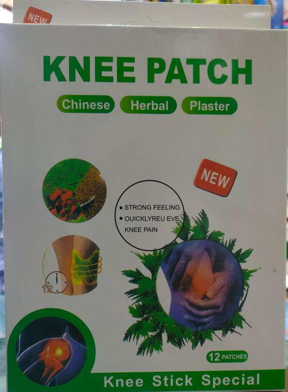 Pain Relief Patches - 10 Knee Pain Patches (Specially Designed for Knee Joints) | 100% Safe & Natural Knee Pain Relief Products