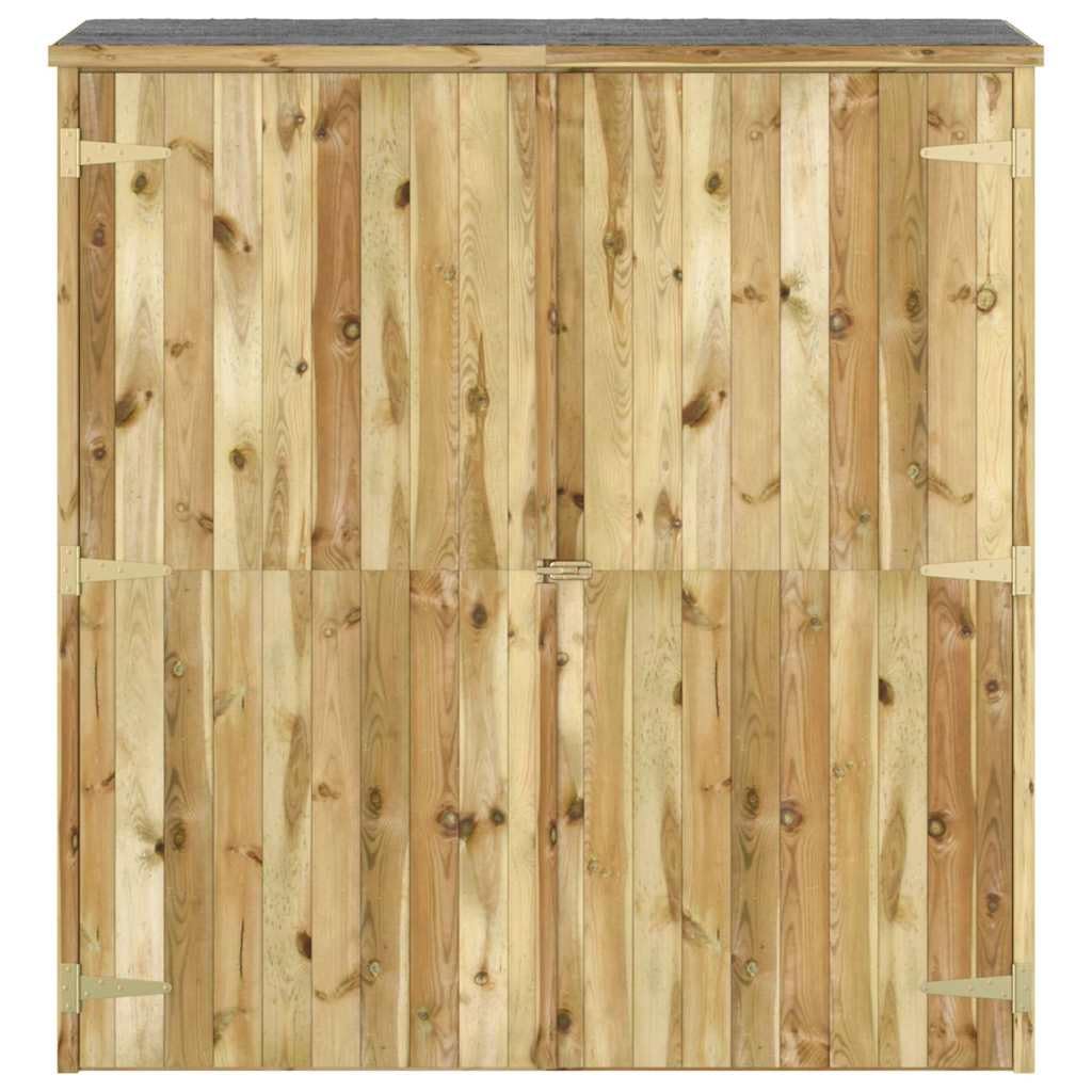 vidaXL Cobertizo de Herramientas Madera Pino Impregnada Caseta Patio Almacenaje Exterior Aire Libre Fuera de Casa Artículos Domésticos