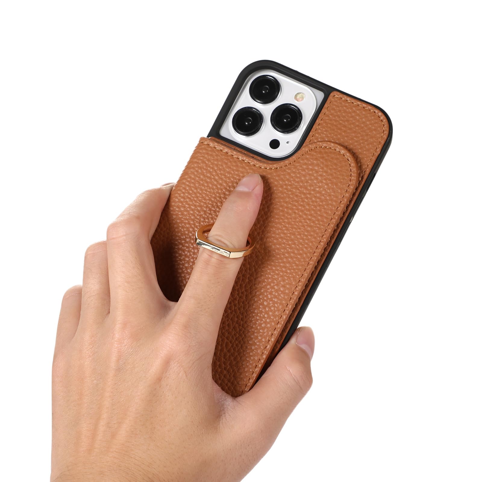 Funda Cartera IPhone 16e UEEBAI - Piel Sintética, Cierre Magnético