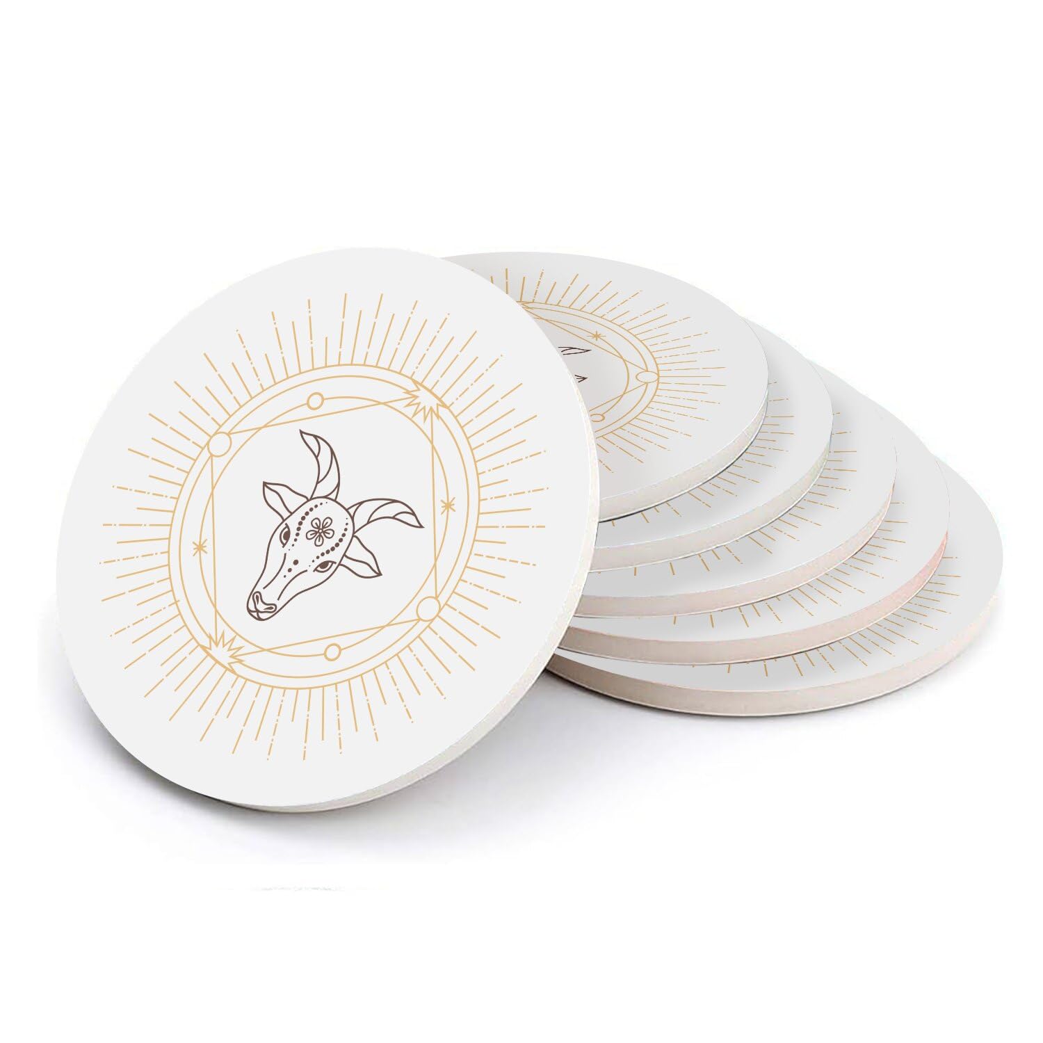 Sous-verre céramique Chèvre astro pour embellir vos tables de salon et apéritifs entre amis