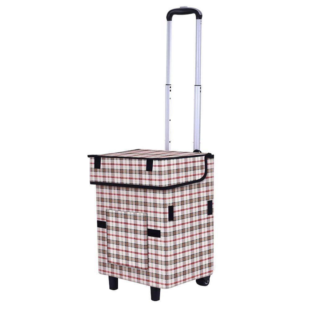 Poussette de marché pliable pour seniors idéale pour aller au marché sans se fatiguer