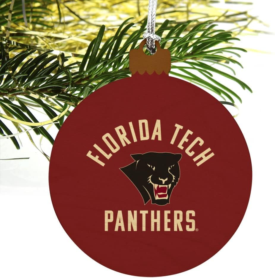 GRAPHICS & MORE Florida Institute of Technology Panthers Logo Wood Christmas Tree Holiday Ornament - Image 4