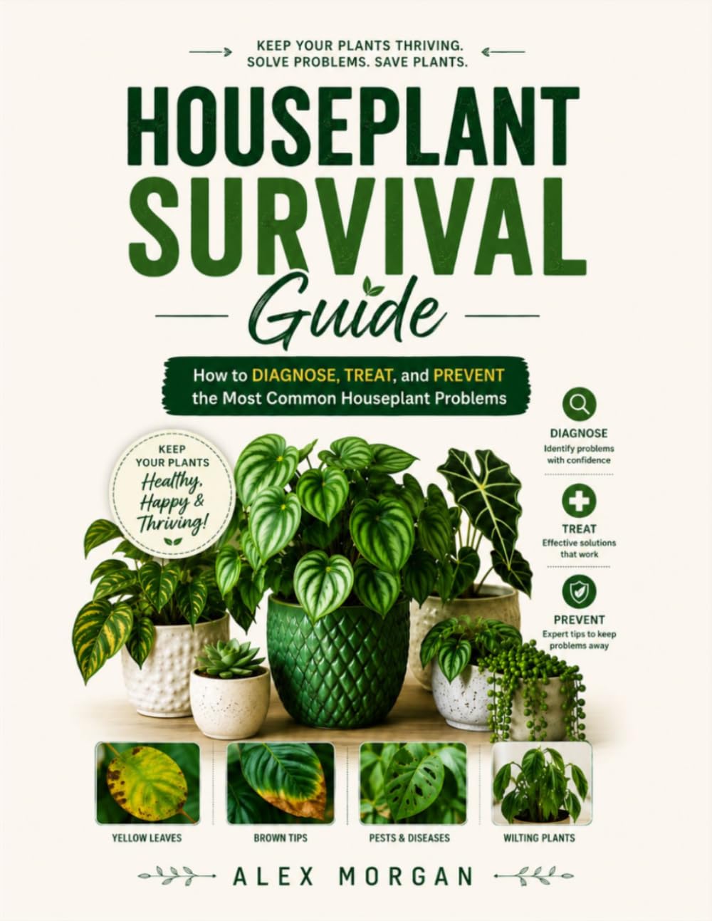 House Plant Survival Guide: How to Diagnose, Treat, and Prevent the Most Common Houseplant Problems