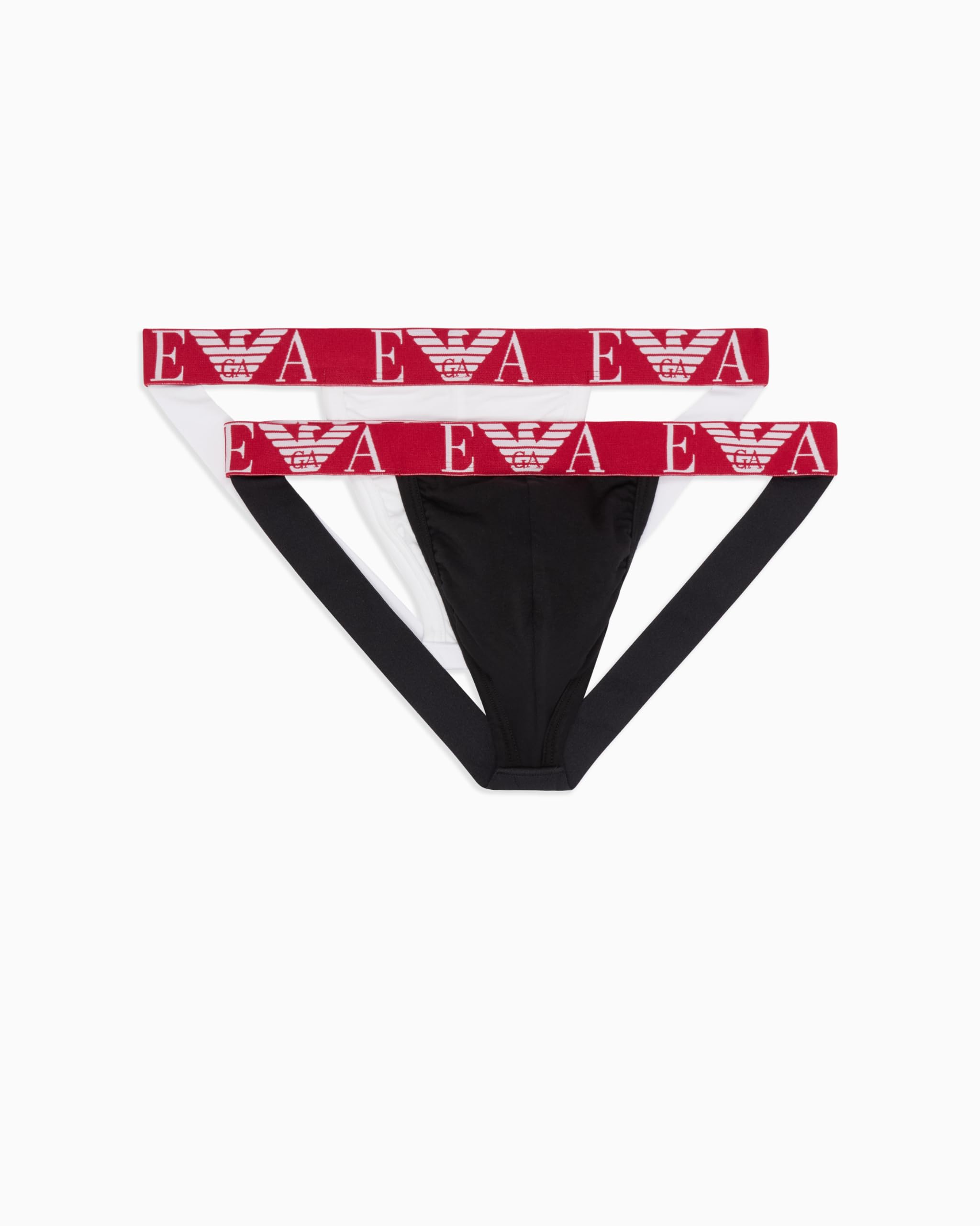 Emporio Armani MAN BOLD MONOGRAM 2-PACK THONG White XL