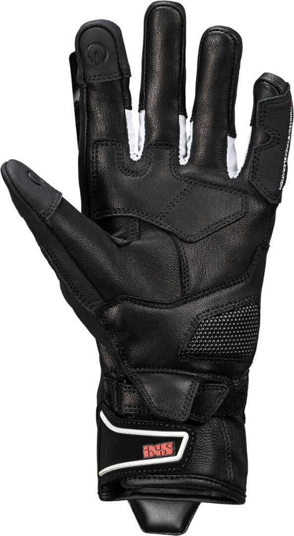 Rapid-STX 1.0 wodoodporne rękawice motocyklowe, czarny/biały/czerwony, XL