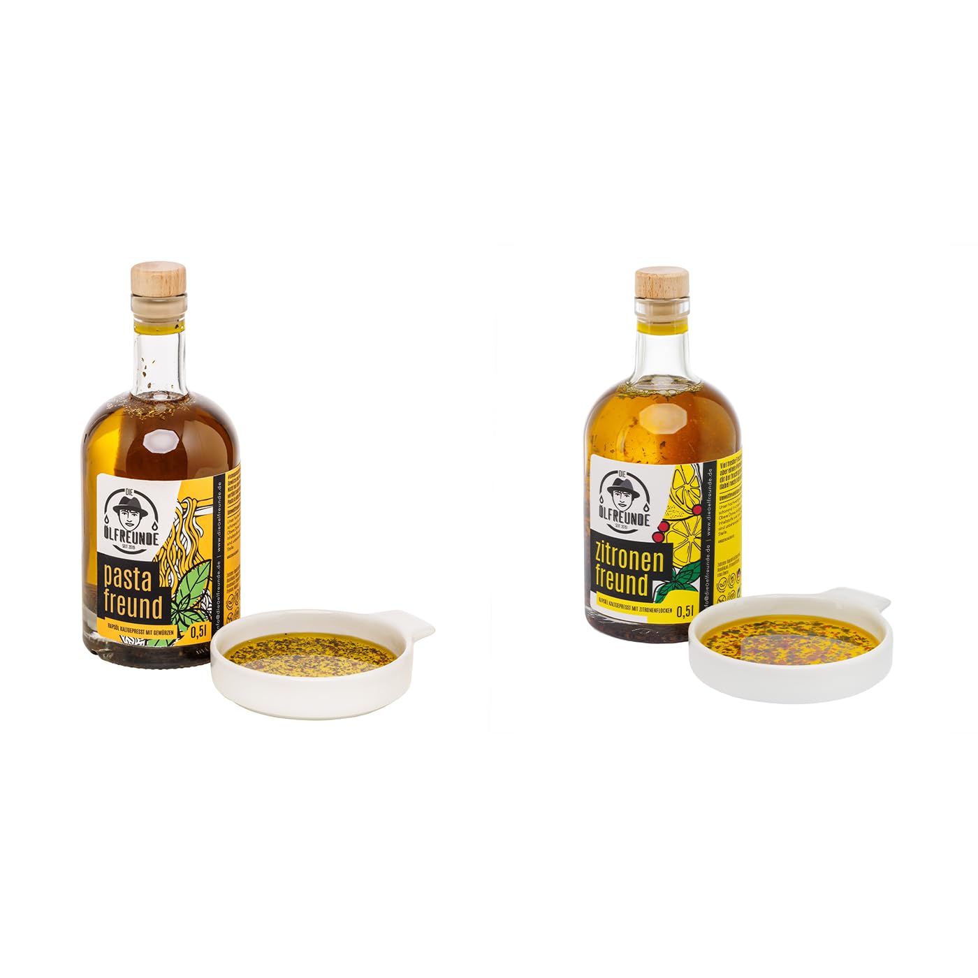 DIE ÖLFREUNDE Omegalecker Box mit 10 Ölen & 2 Gewürzen | Gewürzöle nativ kaltgepresst | hochwertige Öle mit Omega 3 & 6 Fettsäuren | Geschenk für Männer, Frauen, Feinschmecker für die Küche