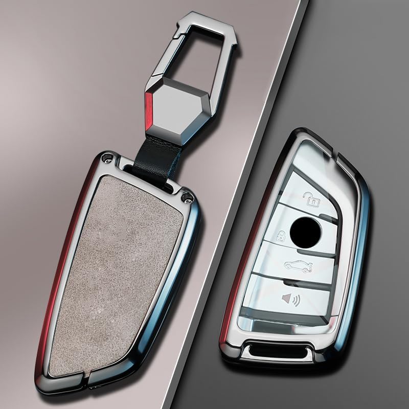Carcasa de llave para BMW 530i i3 X5 funda mando coche repuesto gris