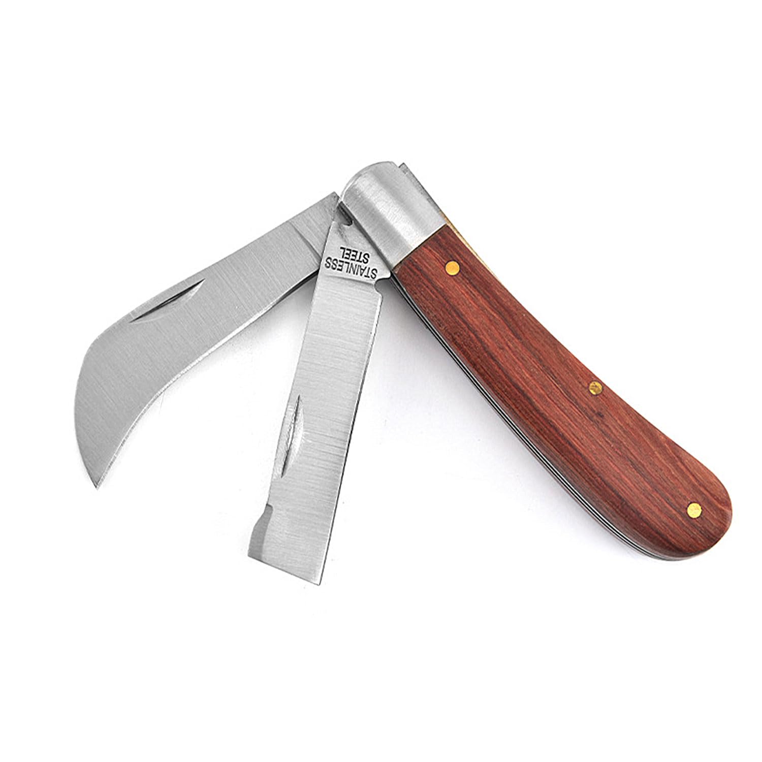 TecoKart® Grafting Knife for Plants, Stainless Steel Grafting Tool Foldable Bud Grafting Tools Folding Knife with Wooden Handle (B0D415TR8J) Amazon Price History, Amazon Price Tracker