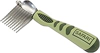 Coastal Pet Safari Dog De-Matting Comb: Serrated Stainless Steel Tool for Medium to Long Hair Dogs - Smooth, Soft Coats