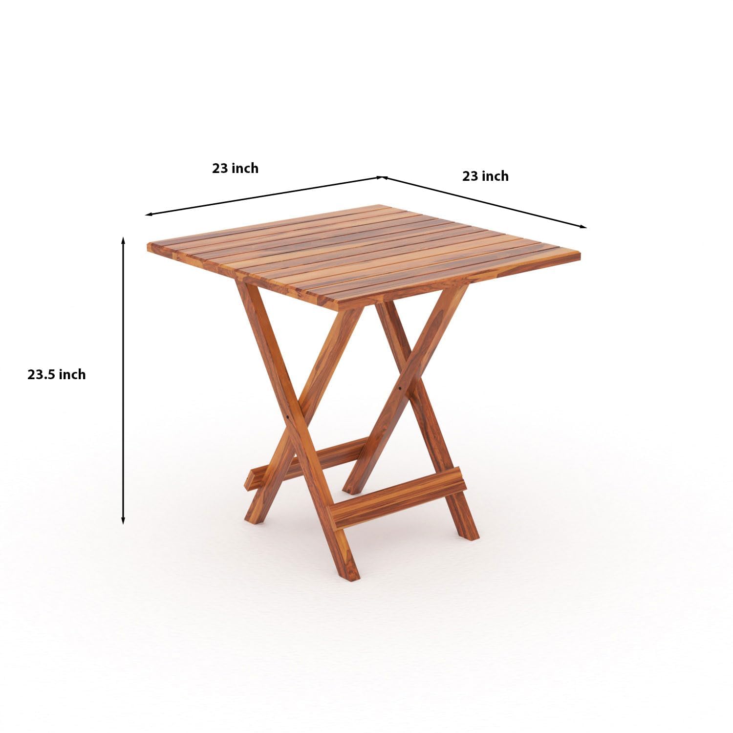 Furniture Foldable Wooden Coffee Table Stool for Home Garden Outdoor Living Room (Brown) 1