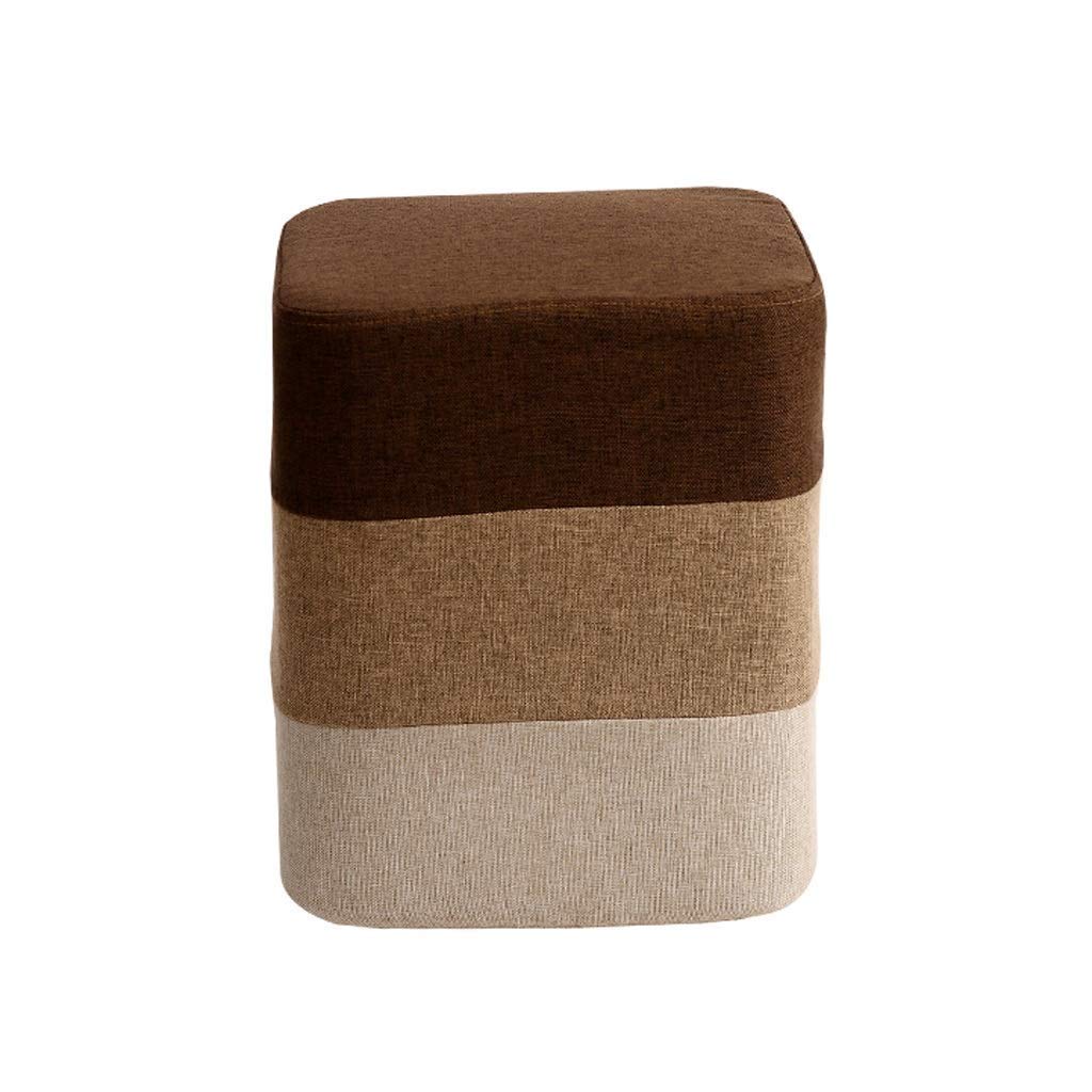 Tabouret de maison antidérapant marron pour éliminer le désordre du salon