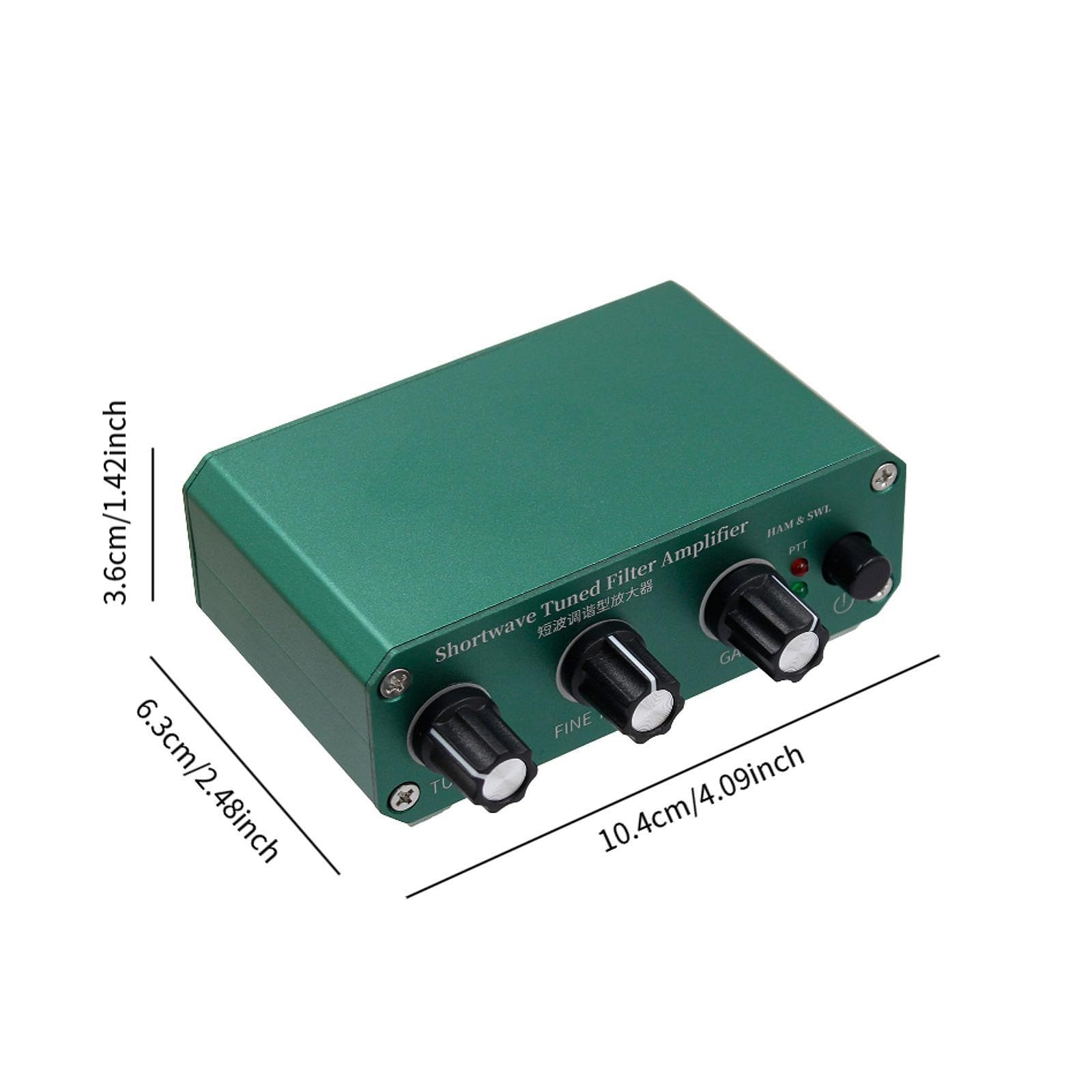 Amplificador sintonizable Corta con Ganancia Ajustable, Robusto, práctico, de bajo Ruido, Ligero y Compacto, con transmisión de 0 a 30