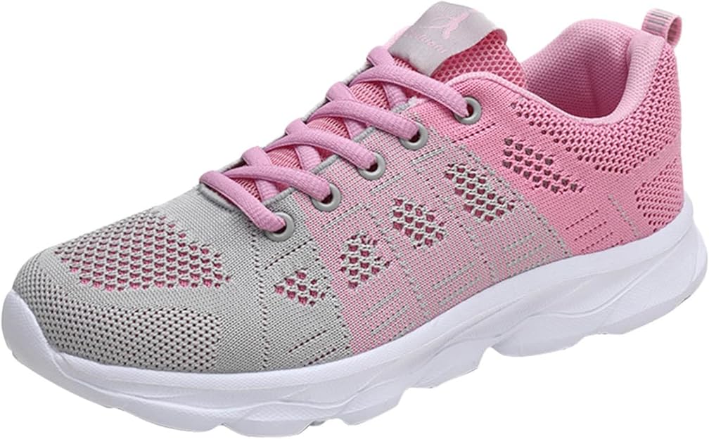 WONGKCDD Women's Sneakers Arch Support Non Slip Work Shoes