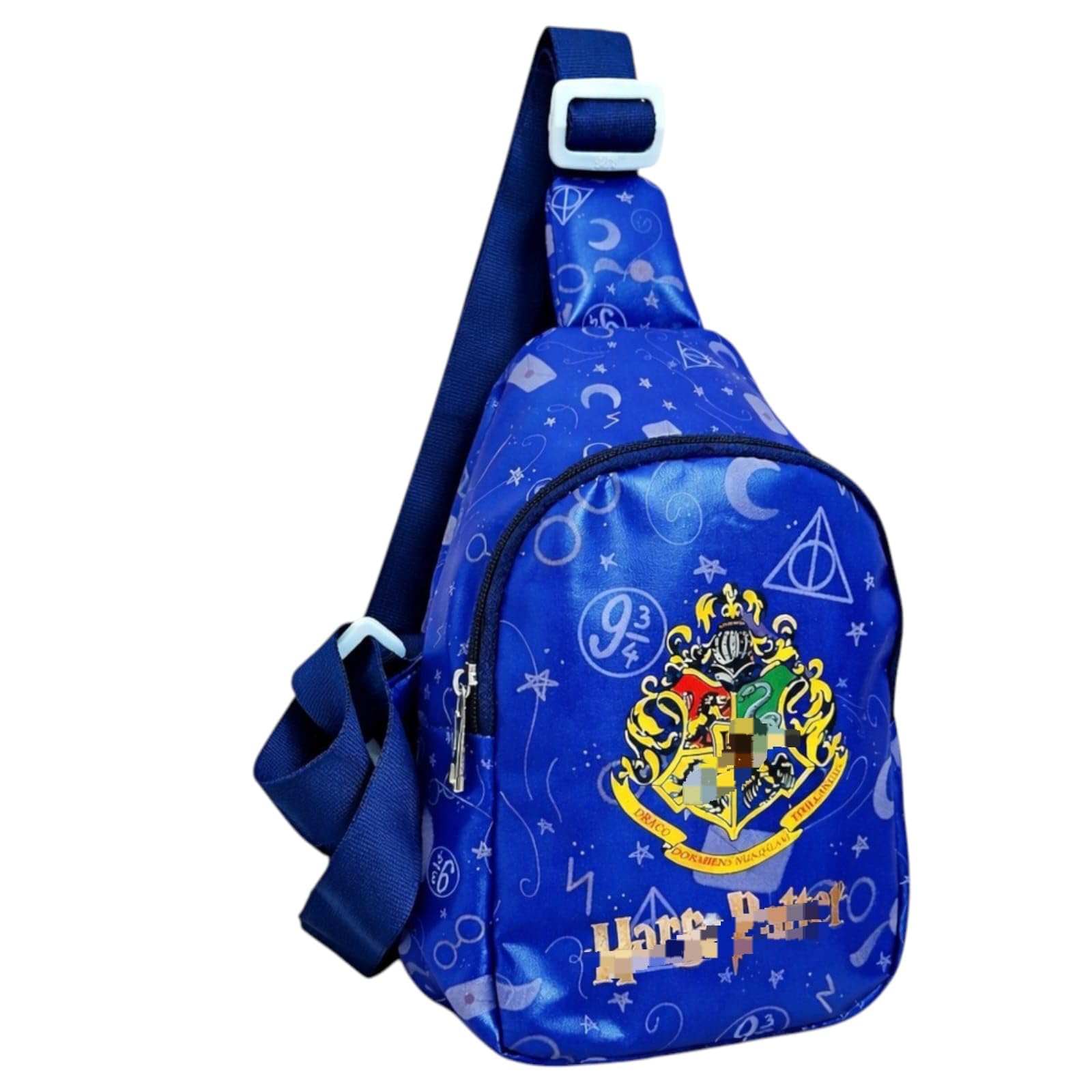 Kids Crossbody Chest Sling Bag (piece of 1) Lightweight One Side Shoulder Bag for Boys & Girls, Best Gift Option for Kids, Multi-Purpose Travel Bag (Blue) | Items of 1-image-38