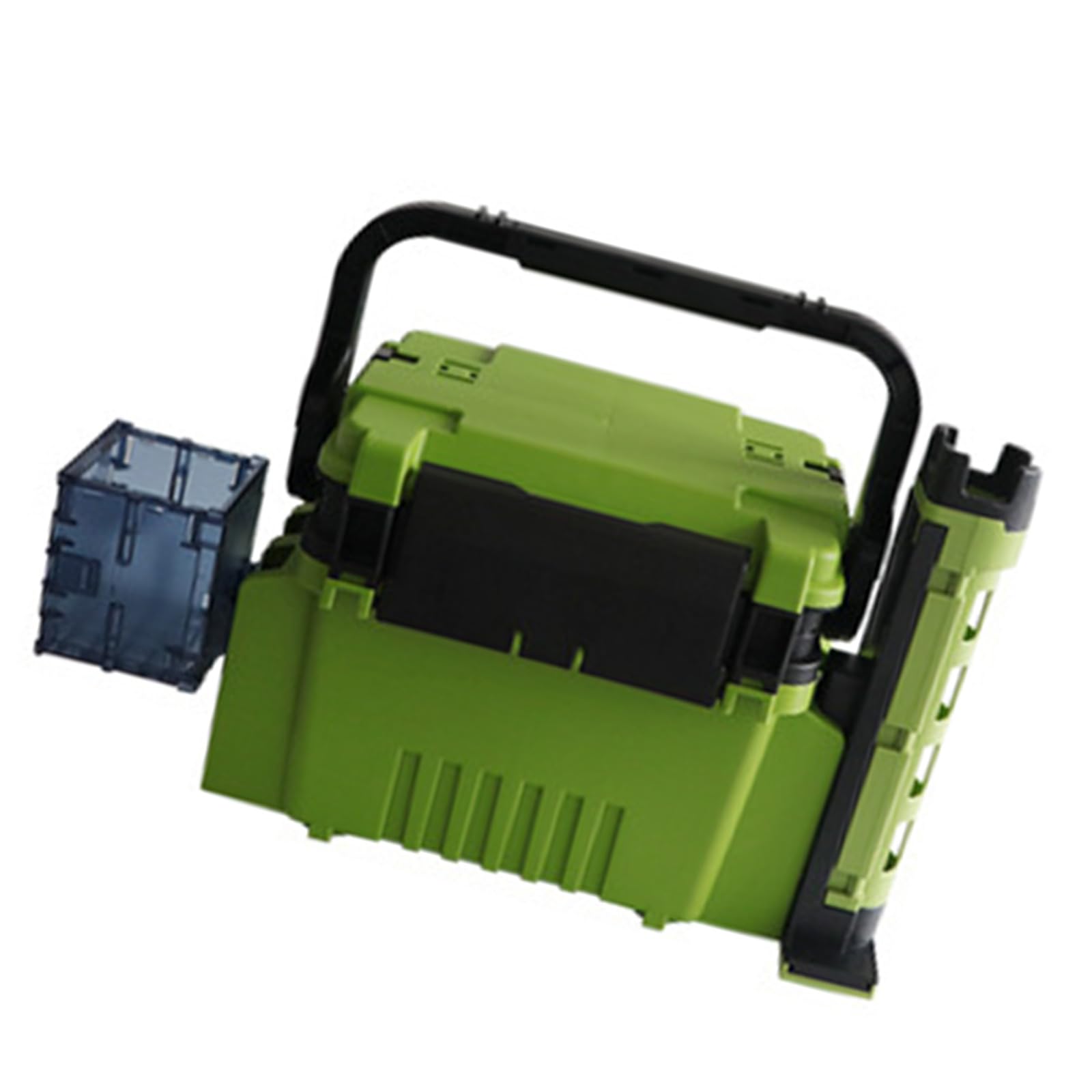 Caja organizadora de herramientas para accesorios de pesca, caja de almacenamiento de aparejos de pesca con asa, caja multicapa para señuelos