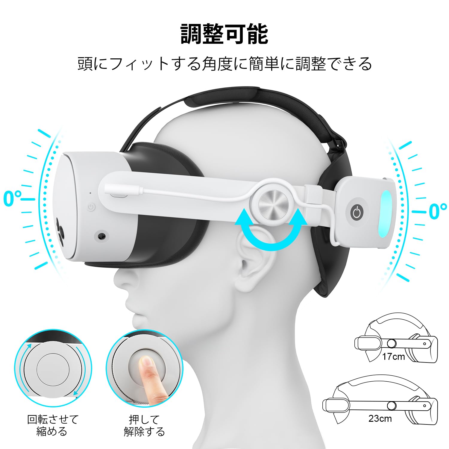 Amazon | [Iesooy] For Meta Quest 3S 用ヘッドストラップ、メタ 