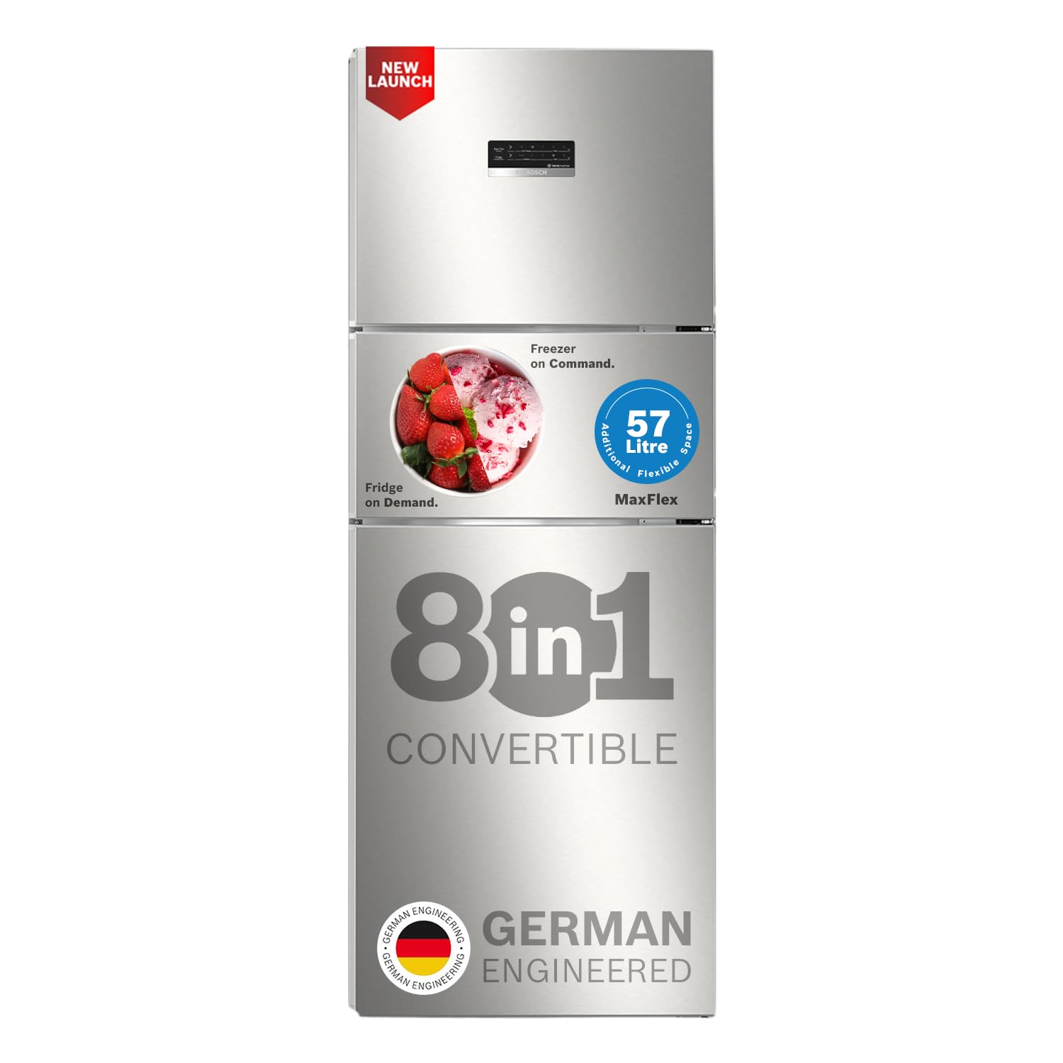 Bosch MaxFlex Convert 303L 3 Star Inverter Frost Free Triple Door