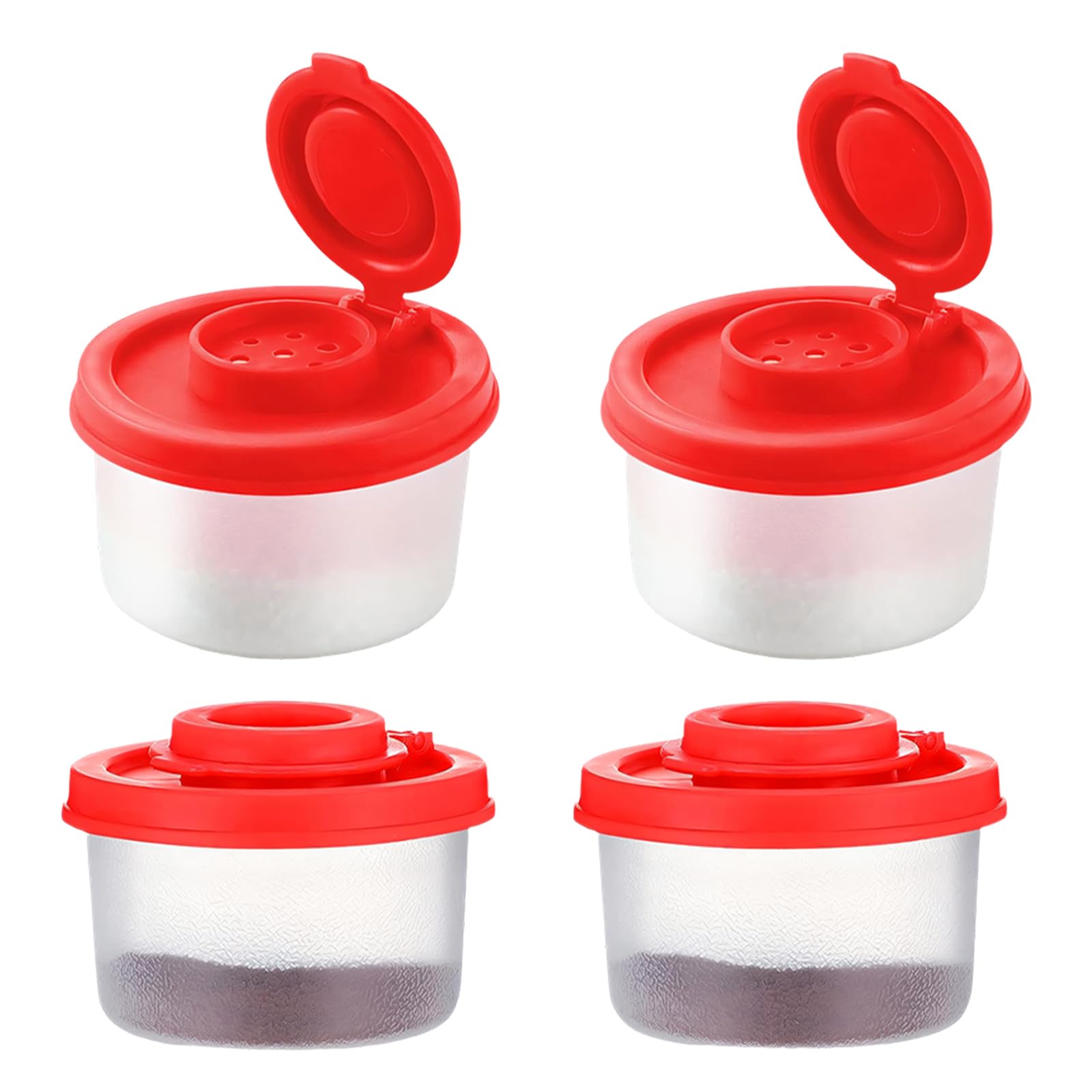 YWLUUOO Condiment Jars Leakproof Lid Ideal for Home Use and Outdoor Activity Seasoning Canisters