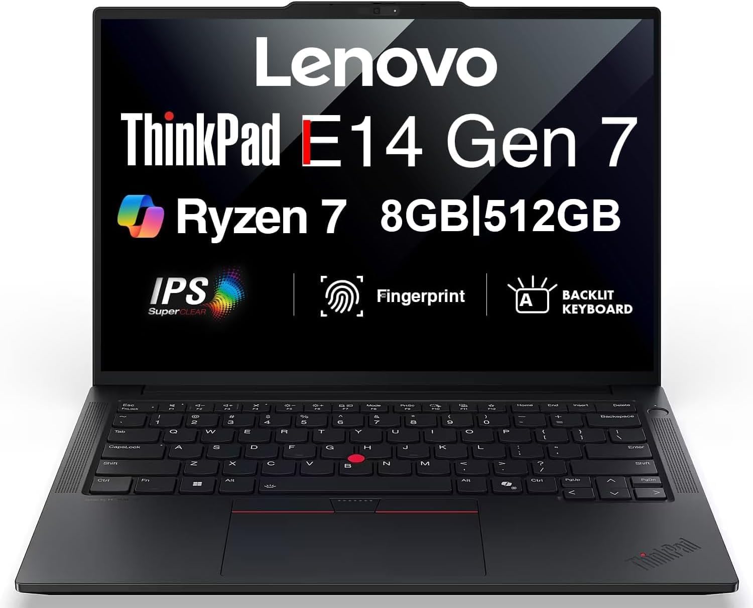 ME2 Customized Laptop, Created Using Lenovo ThinkPad E14 Gen 7 AI Business 14" FHD+ Laptop, AMD Ryzen 7 250, 8GB/16GB/32GB, 64GB DDR5 RAM, 512GB/1TB/,
