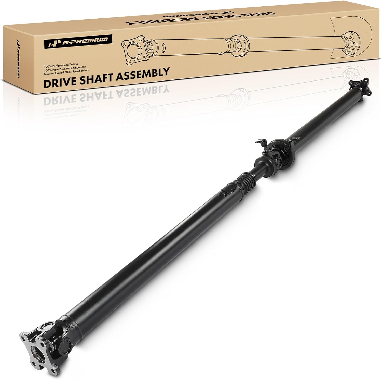A-Premium Rear Drive Shaft Driveshaft Assembly Compatible with Ford F-150 F150 09-10 [9.75" Axle, 12 Bolt Differential Cover], 09-14 [RWD 145" WB Auto Trans., 67" 78.8" 97.4" Bed], Replace#9L3Z4R602GE
