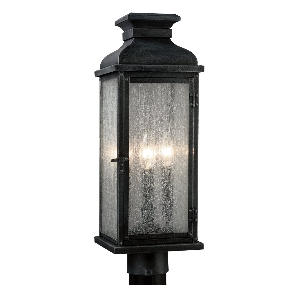 Generation Lighting-Sean Lavin-Two Light Outdoor Post Mount In Transitional Style-7 Inch Wide By 20.13 Inch Tall