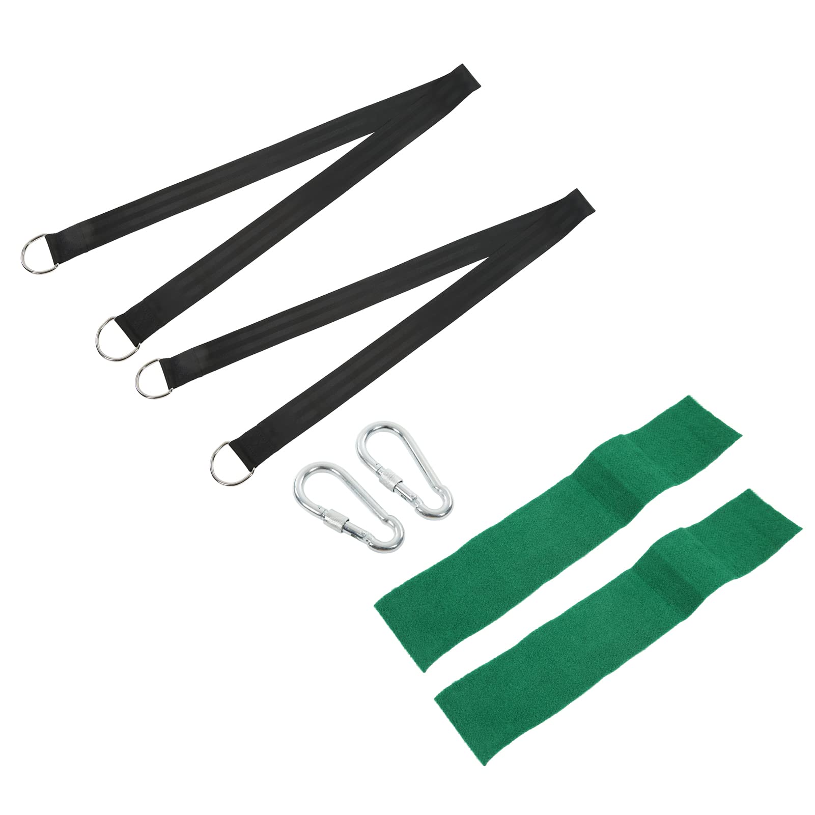 Kit sospeso al swing dell'albero cinghie resistenti con carabinatore pesante per campeggio altalena esterno