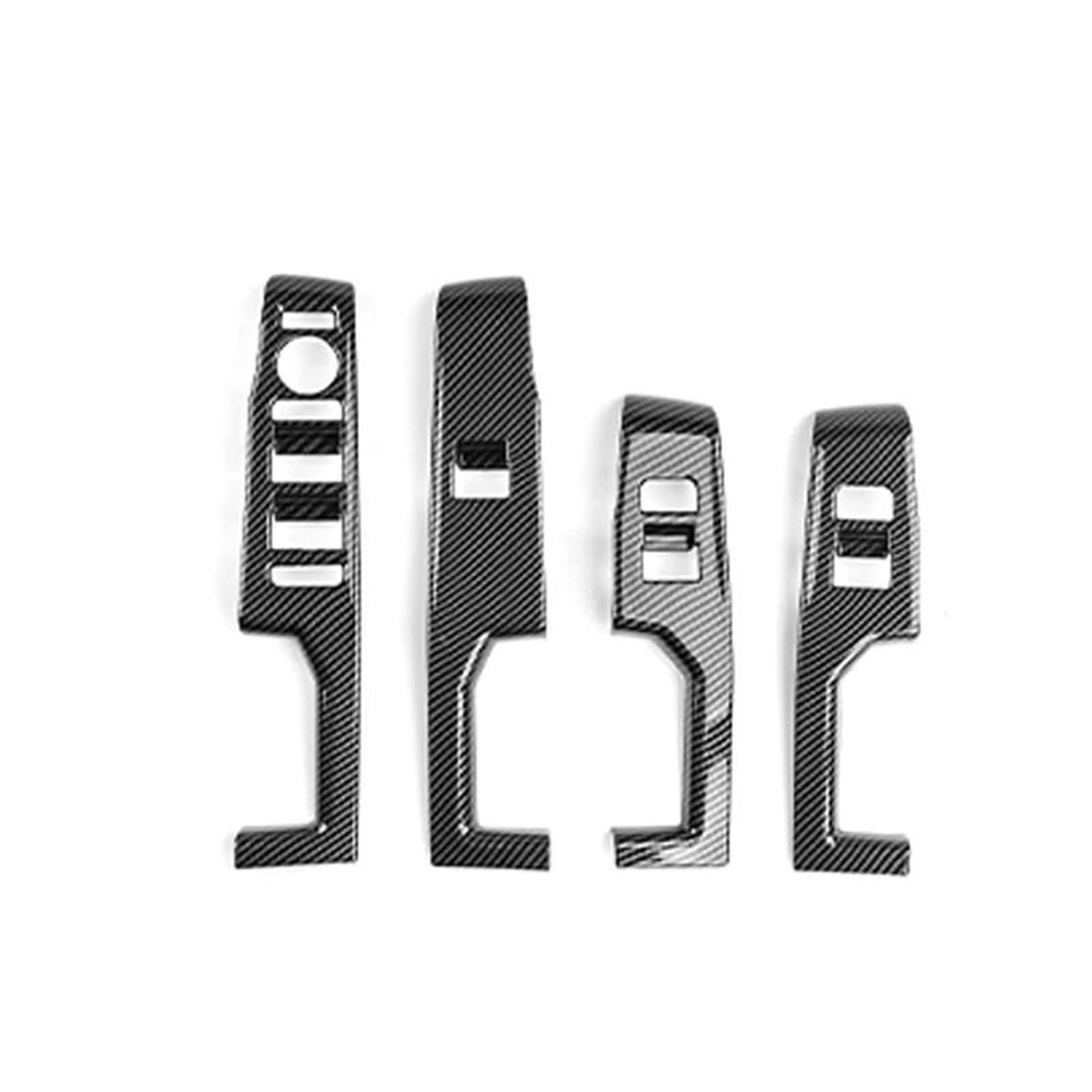 PYPFQUMQGR for KIA EV3 2024 2025 2026 LHD Window Control Button Trim Panel Door Handle Decorative Strip ABS(Carbon Fiber)