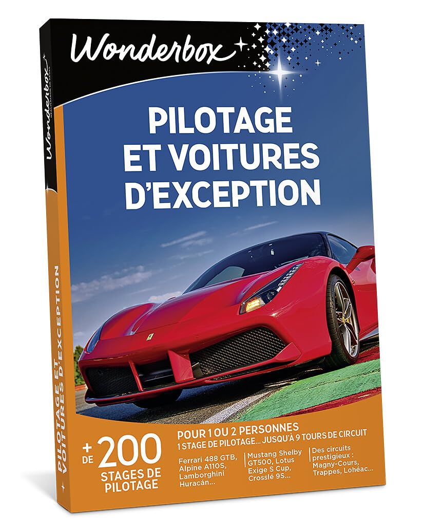 Wonderbox - Pilotage Et Voitures D'exception - Coffret Cadeau - Idée Cadeau Aventure