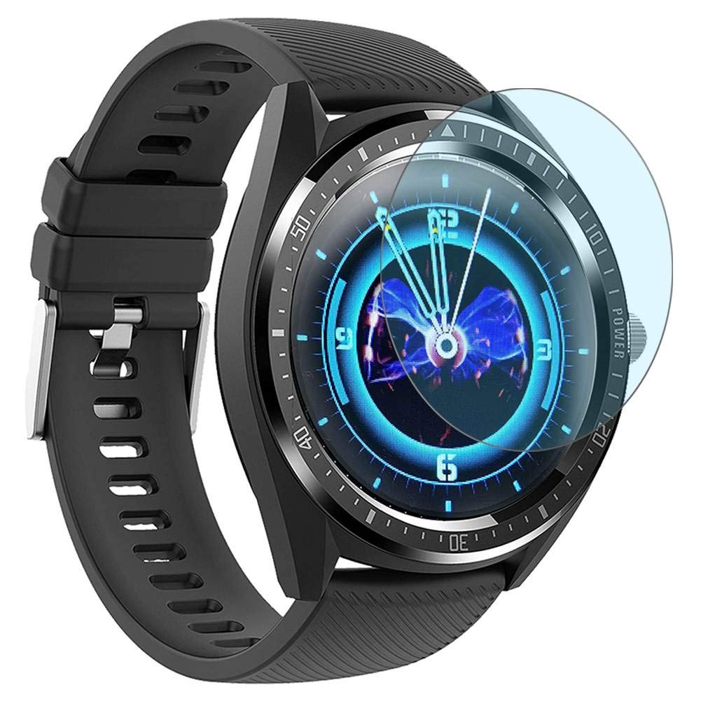 Puccy 3 Pack Anti Blue Light Screen Protector Film, Compatible with SANSHI 1.3" Smartwatch TPU Guard （ Not Tempered Glass Protectors ） New