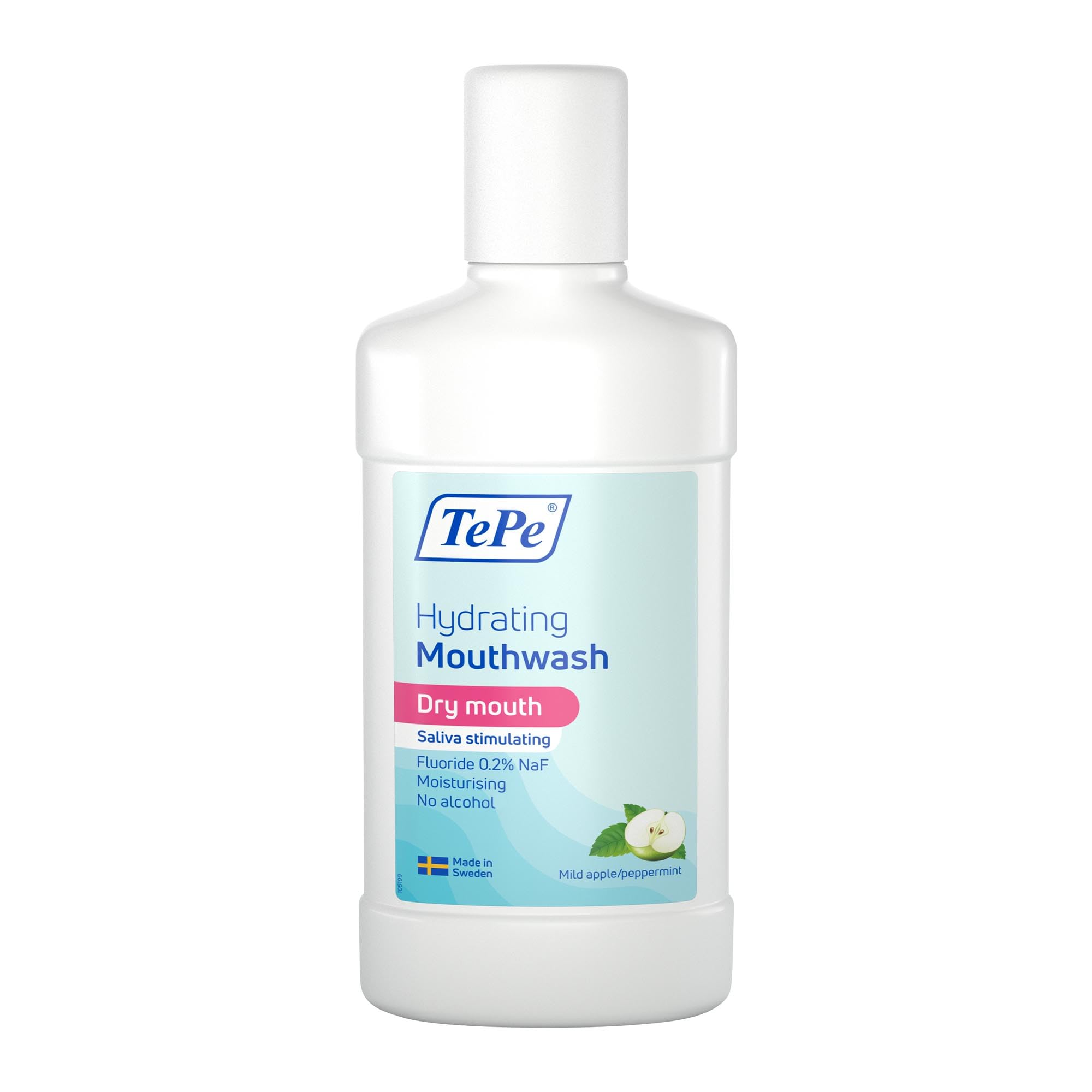Tepe Hydrating Dry Mouth Rinse, Mild Apple Peppermint, Fluoride Mouthwash That Relieves Dry Mouth Symptoms