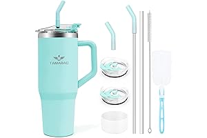 Tamarac Insulated Tumbler with Straw and Handle